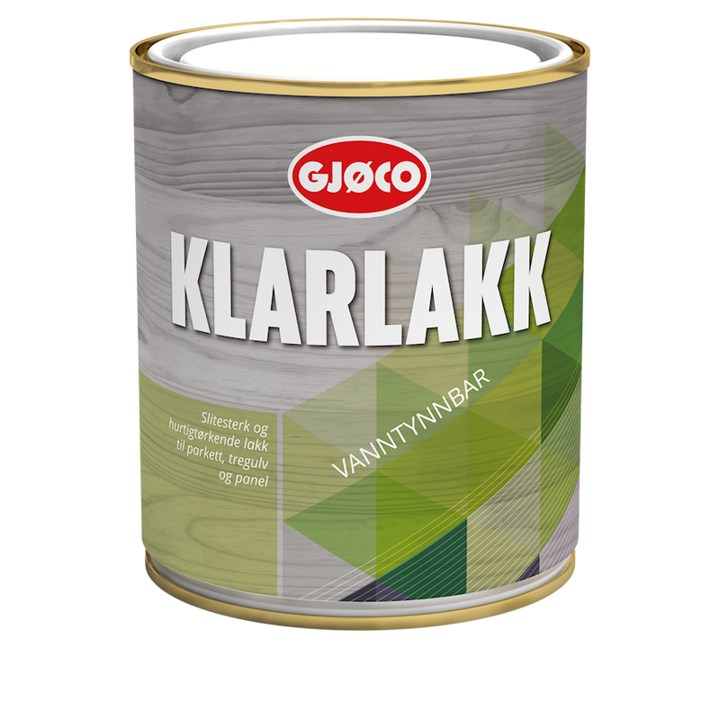 Gjöco Klarlakk 90 Vattenburen - Blank klarlack för trägolv (Kopia) – slitstark färg för golv som tål vardagens påfrestningar