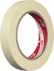 KIP Masking-Tec Naturell är en kreppad maskeringstejp med naturgummilim och god vidhäftning. För enkel, kortvarig maskering på släta ytor inomhus. 18mm bred