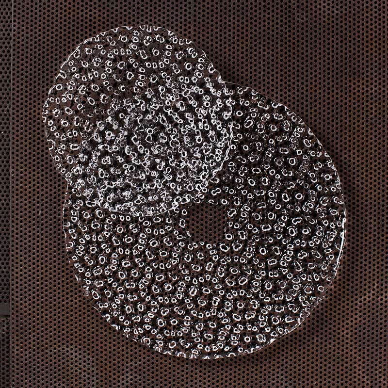 Målerås Glasbruk Knäckebröd / Crisp Bread Liten 190mm - Tallrik/bricka/fat handgjort i kristall