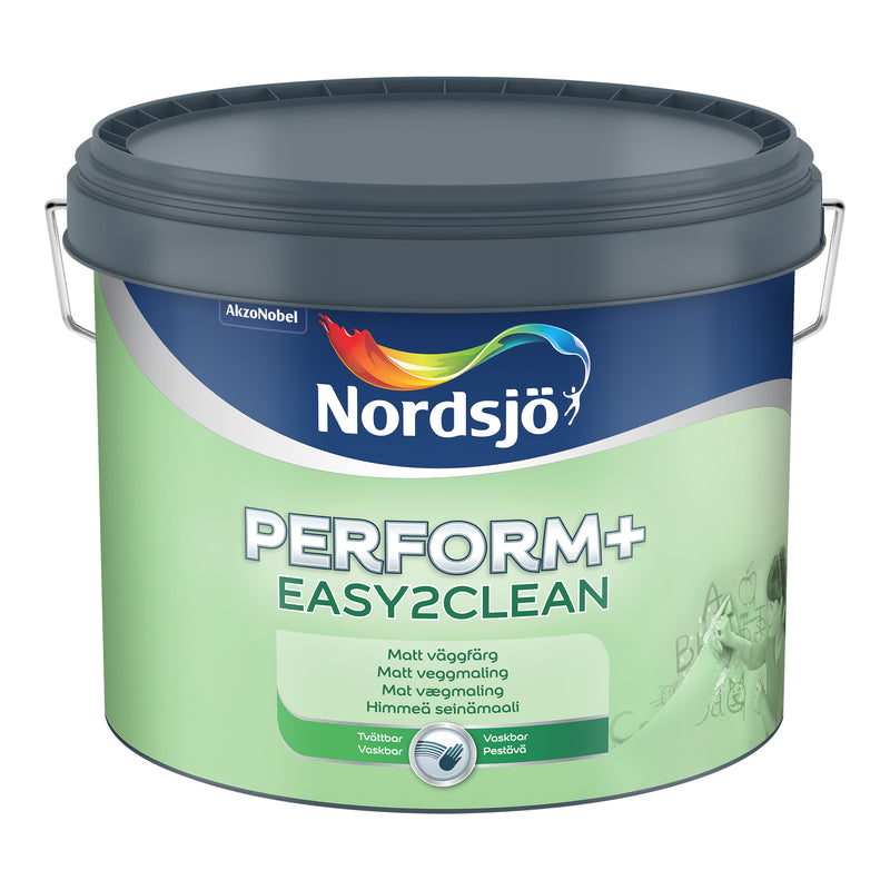 Nordsjö Perform+ Easy2Clean väggfärg Matt 10 Valfri Kulör – premium väggfärg för en jämn finish och fantastisk färgåt...