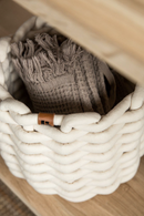 Bigso Rund korg i Peachskin, off-white - X-Large