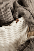 Bigso Rund korg i Peachskin, off-white - X-Large