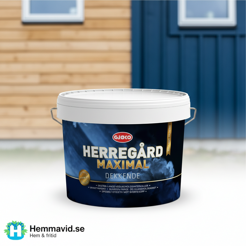 Gjöco Herregård Maximal VALFRI KULÖR - Folksams testvinnande fasadfärg,