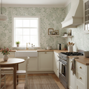 Kök med Akantusblomma tapet