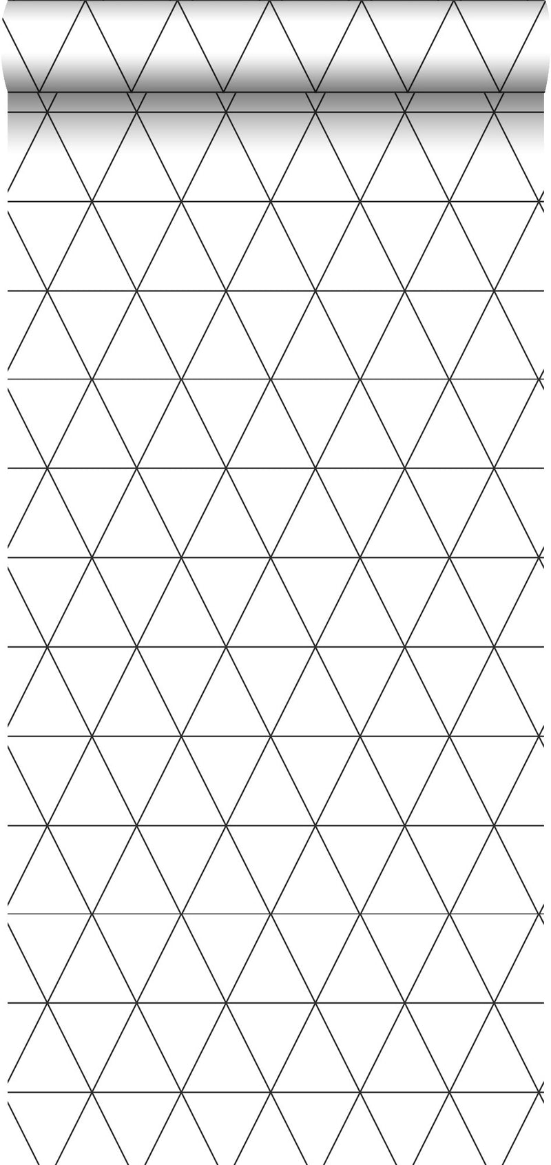ESTAhome tapet grafiska trianglar vitt och svart - Hemmavid.se