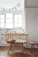 ESTAhome tapet skog med djur vitt, grönt och beige  på Hemmavid.se