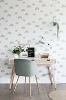 ESTAhome tapet regnbågar ljusblått och beige  på Hemmavid.se