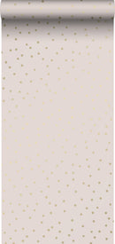 ESTAhome tapet prickar antikrosa och guld  på Hemmavid.se