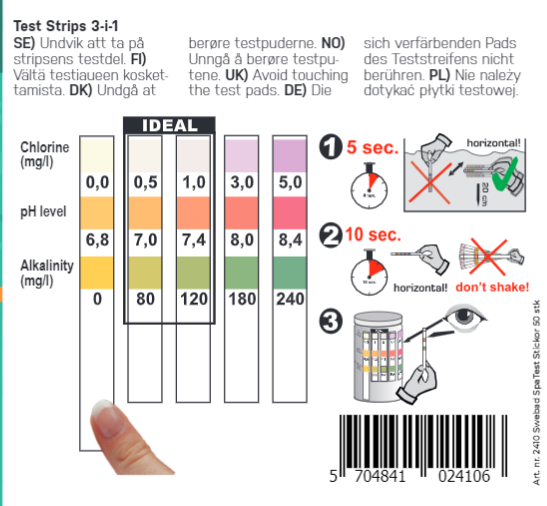 Swebad Teststickor 3 in 1