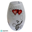 Nybro Crystal Vas Crystal Ink Heart konvex 200x130 mm - Hemmavid