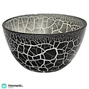 Nybro Crystal Skål Croco svart-silver115x210 mm - Hemmavid