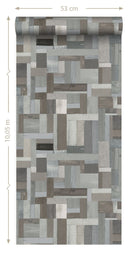 Origin tapet träskräp - grått - Hemmavid.se