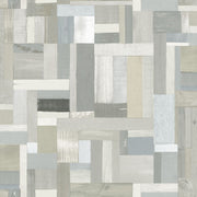 The Design Department Origin tapet träskräp plankor motiv - beige – mönstrad tapet för elegant väggdekoration