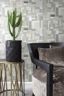 Origin tapet träskräp plankor motiv - beige - Hemmavid.se