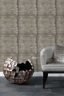 Origin tapet metallplåtar med nitar - grått - Hemmavid.se