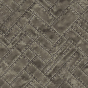 The Design Department Origin tapet metallplåtar med nitar - brunt – mönstrad tapet för elegant väggdekoration