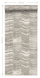 Origin tapet ränder av skiktad marmor - ljusgrått - Hemmavid.se