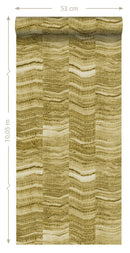 Origin tapet ränder av skiktad marmor - ockra - Hemmavid.se