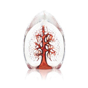 Målerås Glasbruk Yggdrasil röd - - Nordic Icons - Världsträdet stor – handgjort svenskt konstglas från Målerås Glasbruk