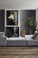 Origin tapet ränder - mörklila - Hemmavid.se