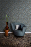 Origin tapet fyrkantig bitar av träskräp - grått - Hemmavid.se