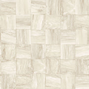 The Design Department Origin tapet fyrkantig bitar av träskräp - beige – mönstrad tapet för elegant väggdekoration