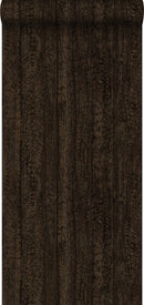 Origin tapet träplankor - mörkbrunt - Hemmavid.se