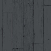 The Design Department Origin tapet slitna träplankor - mörkgrått – mönstrad tapet för elegant väggdekoration