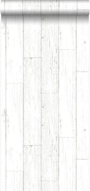 Origin tapet slitna plankor av träskräp - benvitt - Hemmavid.se