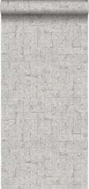 Origin tapet tegelvägg - ljusgrått - Hemmavid.se