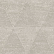 The Design Department Origin tapet slitna metalltrianglar - varm silver – mönstrad tapet för elegant väggdekoration