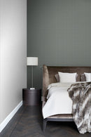 Origin tapet fiskbensväv - grön grå - Hemmavid.se