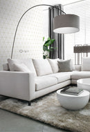 Origin tapet grafiska trianglar - vitt och guld - Hemmavid.se