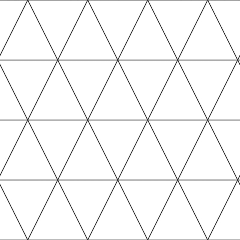 Origin tapet grafiska trianglar - svart och vitt - Hemmavid.se
