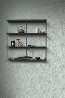 Origin tapet palmblad -  grågrönt - Hemmavid.se