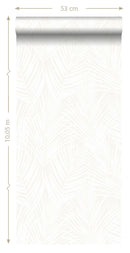Origin tapet palmblad -  vitt - Hemmavid.se