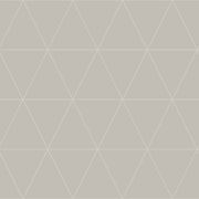 The Design Department Origin tapet grafiska trianglar - grått – mönstrad tapet för elegant väggdekoration