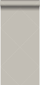 Origin tapet grafiska linjer - varmt grått - Hemmavid.se