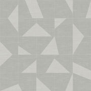 The Design Department Origin tapet motiv med vävd struktur - ljusgrått – mönstrad tapet för elegant väggdekoration