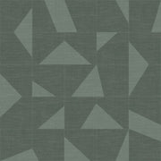 The Design Department Origin tapet motiv med vävd struktur - grönt – mönstrad tapet för elegant väggdekoration