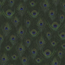 Origin tapet påfågelfjädrar - mossgrönt - Hemmavid.se