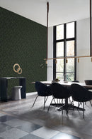 Origin tapet påfågelfjädrar - mossgrönt - Hemmavid.se