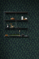 Origin tapet påfågelfjädrar - mörkblått - Hemmavid.se