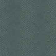The Design Department Origin tapet ormskinn - bensinblått – mönstrad tapet för elegant väggdekoration