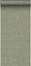 Origin tapet kakelmotiv med ormskinn tryck - beige - Hemmavid.se