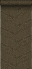 Origin tapet kakelmotiv med ormskinn tryck - brunt - Hemmavid.se