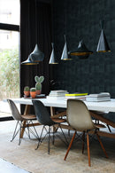 Origin tapet djurmönster struktur - bläckblått - Hemmavid.se