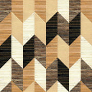 The Design Department Origin tapet XXL grässtrån - mörkbrunt och beige – mönstrad tapet för elegant väggdekoration