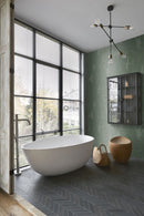 Origin fototapet blad med vävd struktur - grönt - Hemmavid.se