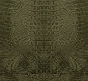 The Design Department Origin fototapet krokodilhud - mossgrönt – mönstrad tapet för elegant väggdekoration